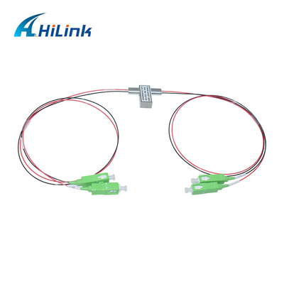 2X2F Single Mode 1260-1620nm Mechaniczny przełącznik optyczny 3V / 5V Zatrzaskowy / Niezatrzaskowy