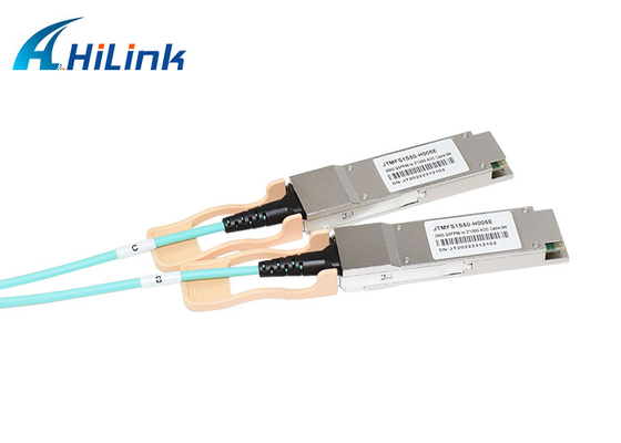 Centra danych Aktywny kabel optyczny 200G QSFP56 SR4 do 2xQSFP56 SR2 850nm 5m Kabel AOC