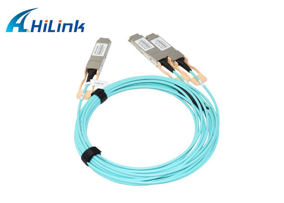 Aktywny kabel optyczny QSFP AOC 200G QSFP56 do 2 X QSFP28 Kabel Ethernet AOC
