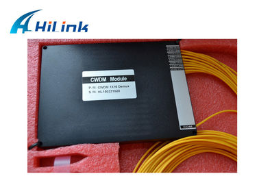 Jednostopniowy multiplekser CWDM z włókna szklanego, 8-kanałowy sprzęt optyczny Mux z obudową z ABS