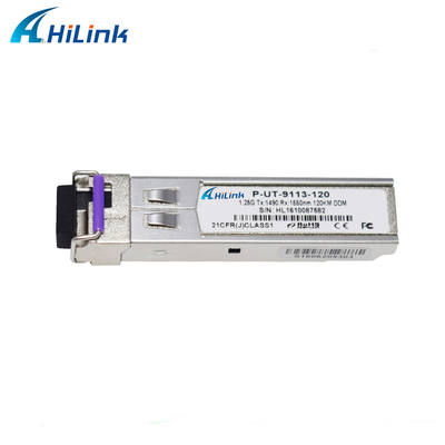 Gigabit 1.25GBASE 120KM SFP + moduł nadawczo-odbiorczy BIDI złącze LC RX1550nm jednomodowy DOM