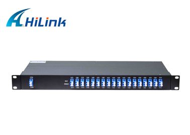 18 kanałów CWDM Mux Demux moduł Duplex Fiber 1270-1610nm LC / UPC 20nm Multiplekser