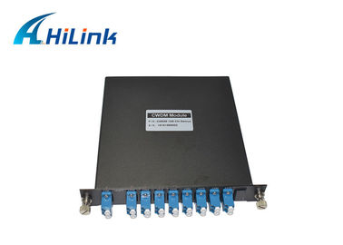8 kanałów CWDM optyczne Mux Demux LGX kaseta pojedyncze włókno LC / UPC 1270nm-1410nm