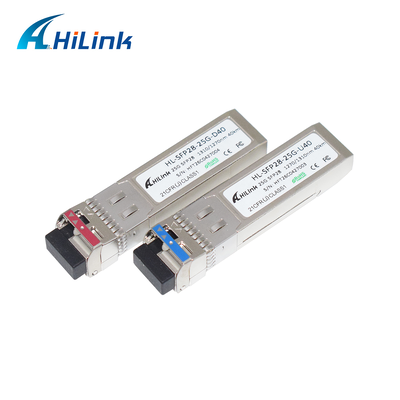 25GBASE SFP28 25G BIDI 10KM 1270/1330nm DML+PIN LC Moduł optyczny Transceiver DOM