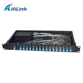 LC / UPC 16ch Cwdm Optical Mux Demux 1U Rack Mount Dual Fibre 1310nm ~ 1610nm