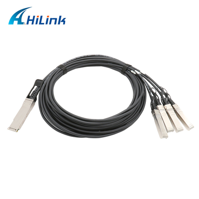 Pasywny kabel miedziany FCC DAC 56 Gbps PAM4 1M 2M 3M QSFP56 do 4X50G SFP56