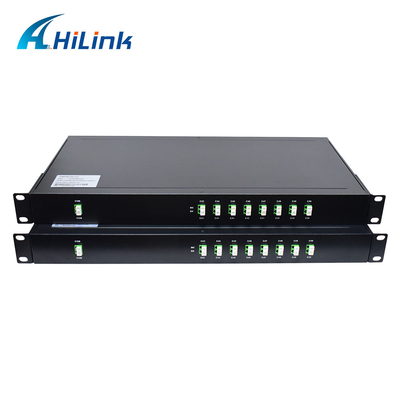 2x8-kanałowy moduł DWDM Mux Demux Low PDL 19-calowy 1U do montażu w szafie LC APC